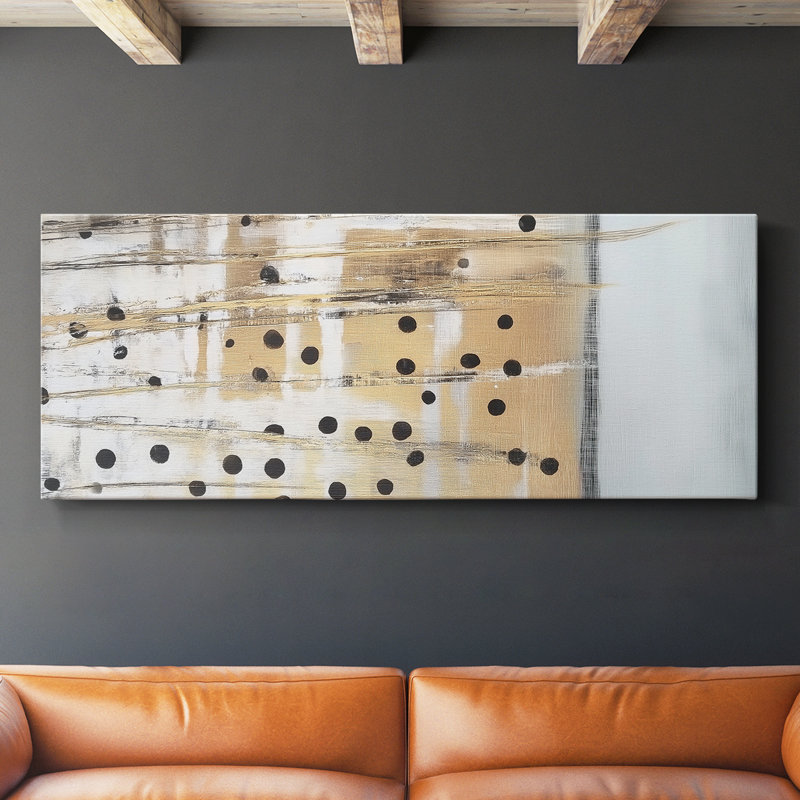 Abstract Series 9 #XXXIV-Wide Gallery Wrapped Canvas, 12" H x 30" W