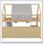Wooden Loft Bed House-Shaped Frame With A Tent-1297151928