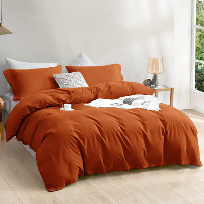 Luxury 4-Piece Microfiber Duvet Cover Complete Set