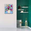 Toile épique Graffiti «Blooms In Painted Vase» par Jeri Hauth, 26 po x 30 po-117052257