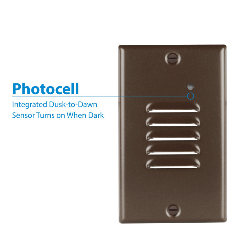 Integrated LED Step Light, Oil-Rubbed Bronze