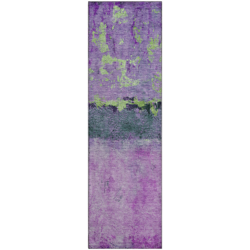 Premium Machine Washable Varroville AMF1716 Abstract Rug, Runner 2'3" x 7'6"