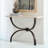 Teton Console-Bronze w/Travertine Top
