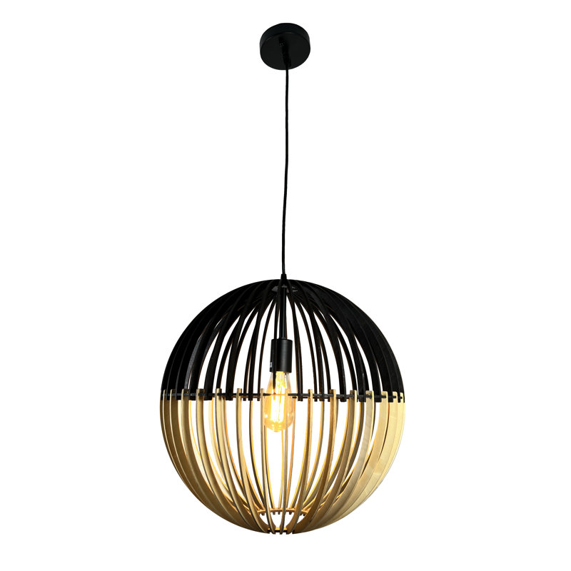 Crystal-Leigh 1 - Light Black Single Pendant