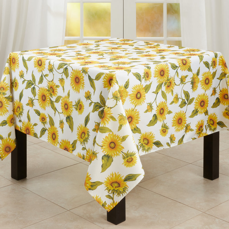 Alleyne Girassol Floral Tablecloth, 70" W x 70" L
