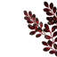 Glittered Leaves Artificial Christmas Spray - 37" - Red