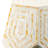 18X18x21" Hexagonal Capes Capiz Stool