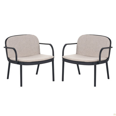 Ensemble de 2 fauteuils club d'extérieur en PP