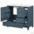 36-Inch Freestanding Bathroom Vanity With Ceramic Sink, Durable MDF & Solid Wood Base, Spacious Storage, And Elegant Blue Gray Finish