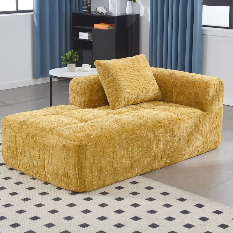 Chenille jaune, spacieuse et ergonomique, Jaune