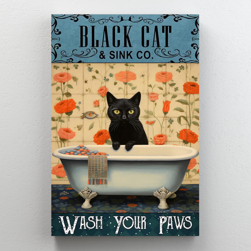 " Black Cat Sink Co ", 20" H x 16" W x 1.25" D