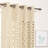 Aikeem Polyester Trellis Cutout Curtain Panel Pair-973133024