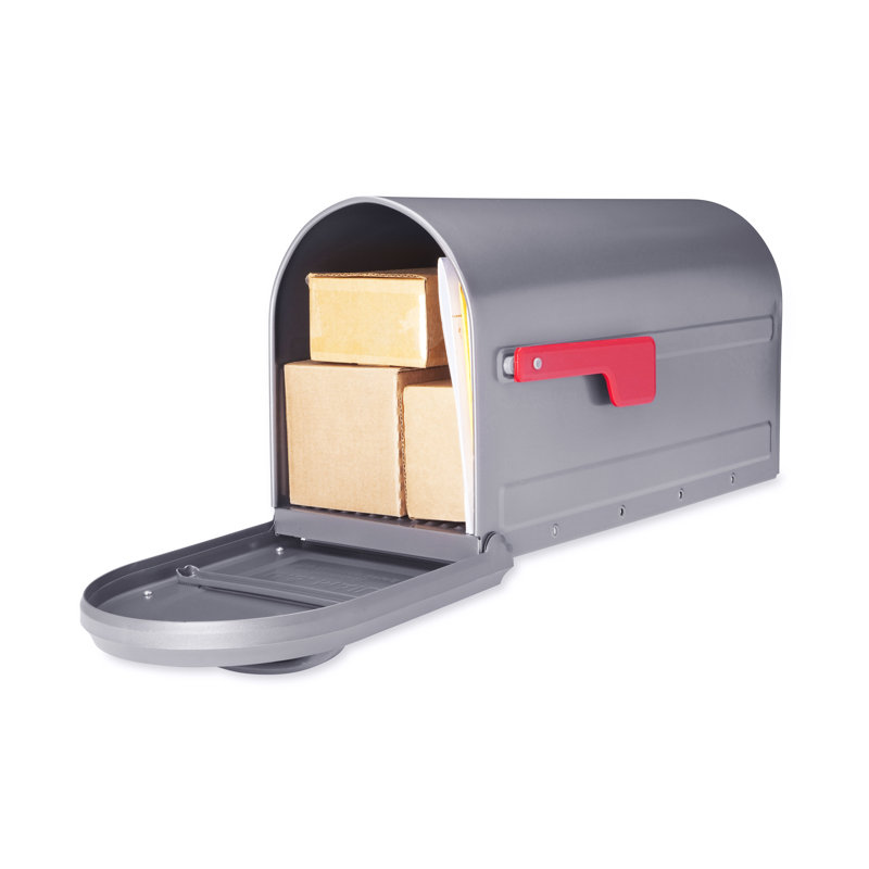 Mapleton Post Mount Mailbox Graphite, Graphite