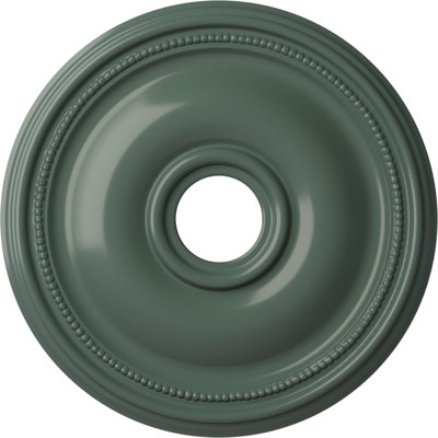 Endurathane Bradford Ceiling Medallion, 18 1/8"OD x 3 3/4"ID x 1 1/8"P (Fits Canopies up to 4 3/8"), Hand-Painted Cloud Burst Finish