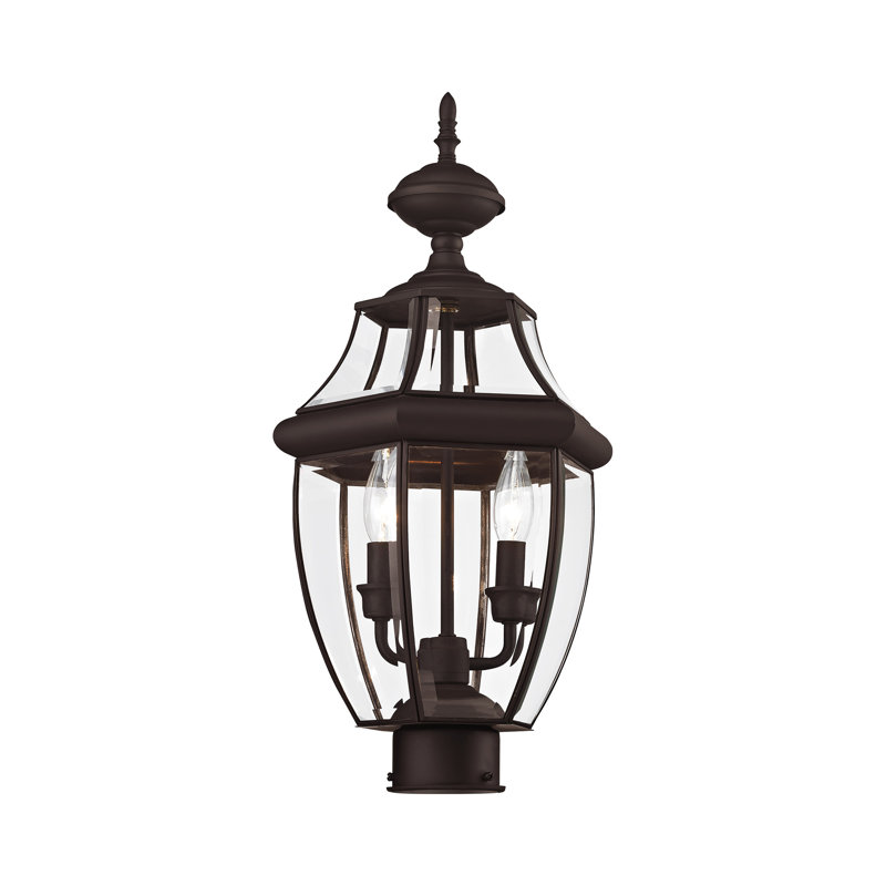 Tête de lanterne câblée 1 lumière Arelene, H 21,5 po x l 10,5 po x P 10,5 po, Bronze
