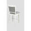 Mobilier en bois de style campagne avec tabouret de bar 2 pièces blanc et gris-1745611778