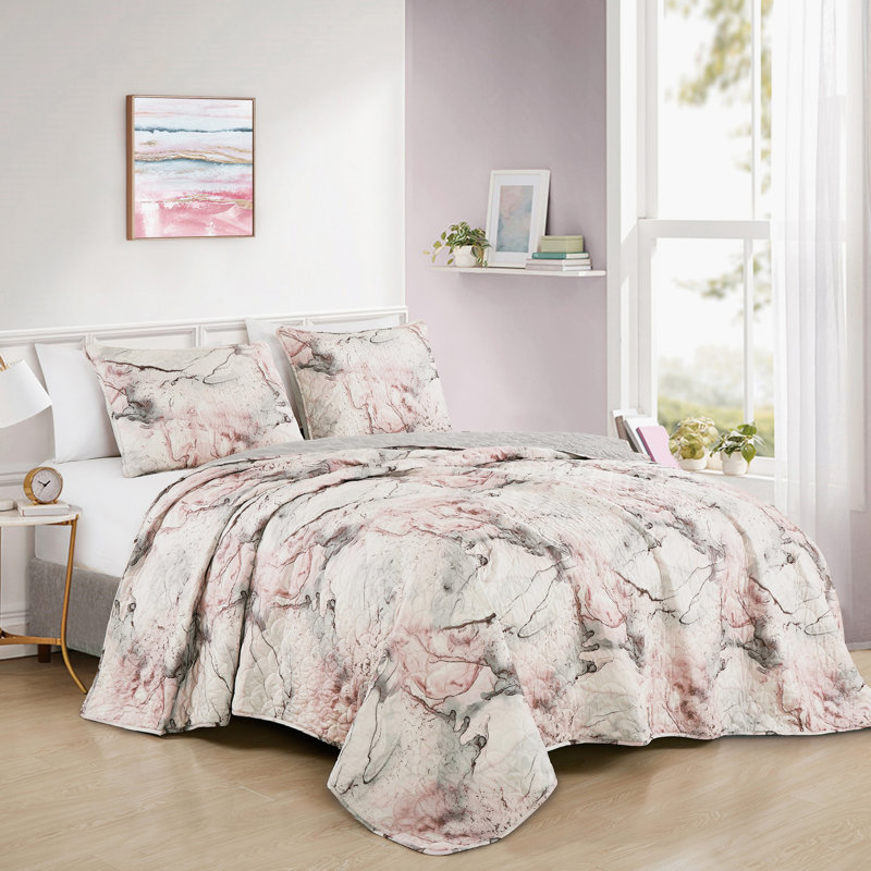 Ensemble d'édredon en microfibre imprimé 3 pièces - Ensemble de literie de luxe avec motif élégant