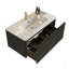 Meuble-lavabo flottant rayé 36 po avec lavabo en céramique 36 po, pré-assemblé-1764062514-1764062512