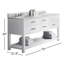 Madalyn 60" Double Sink Bathroom Vanity Set-135908023-245289258