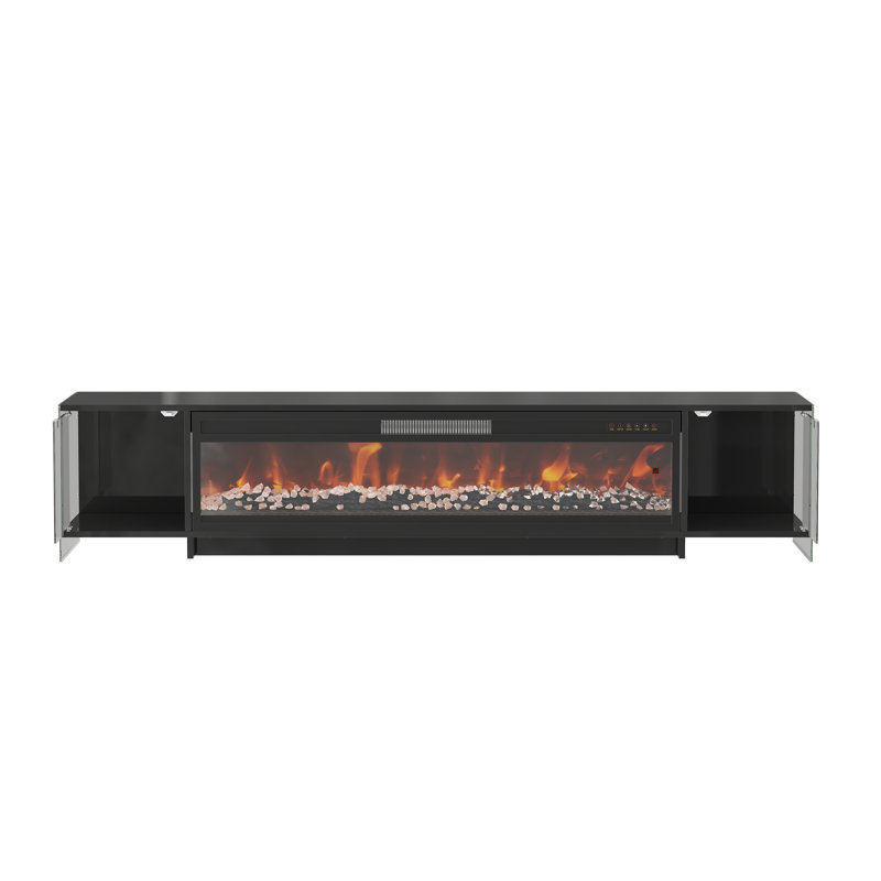 Meuble télé 70,9 po Modern, Black
