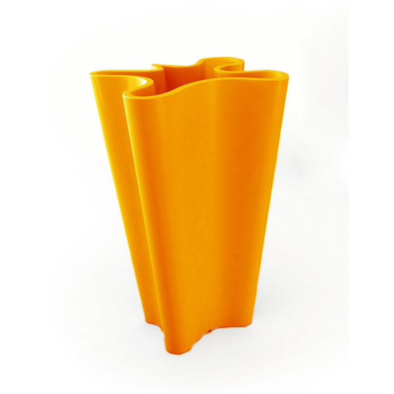 Bye-Bye Resin Pot Planter, 27.5" H x 17" W x 16.25" D, Anthracite