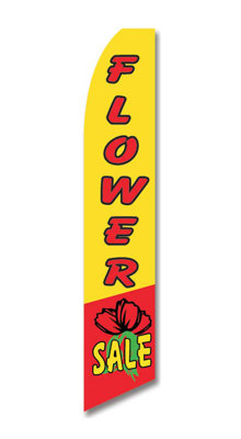 Double Sided 138'' H x 30'' W Polyester Feather Banner