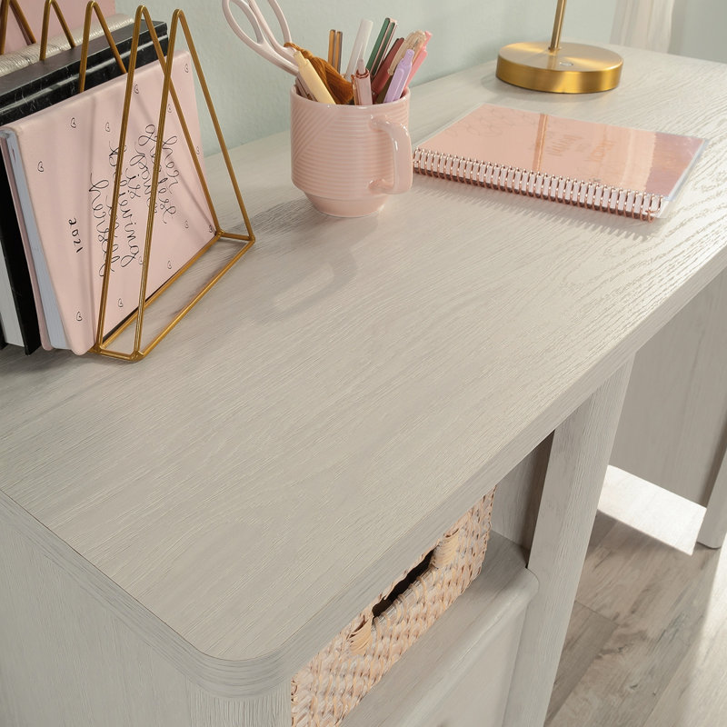 Desk, White Finish, White
