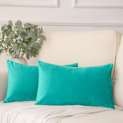 Coussins décoratifs en velours, coussin décoratif uni