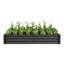 Lit de jardin surélevé pour l'extérieur, pot de fleurs rectangulaire en métal pour plantes, légumes et fleurs-916028789