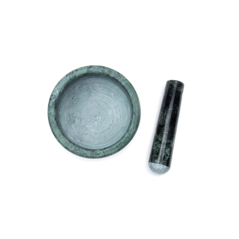 Marble Mortar And Pestle Set, 5.5" H x 3.15" W x 3.15" D