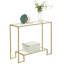 Gus 100cm Glass Top Console Table