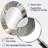 Abstract Marble In Grey And Gold Tones II - Gold Modern Oval Wall Mirror-1111741826