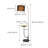 Danna 65 " Arched Floor Lamp USB-2108855117