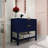 35.92'' Single Bathroom Vanity with Resin Top-186108017