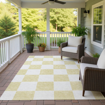 Tapis géométrique intérieur / extérieur lavable à la machine Chantille ACN2345