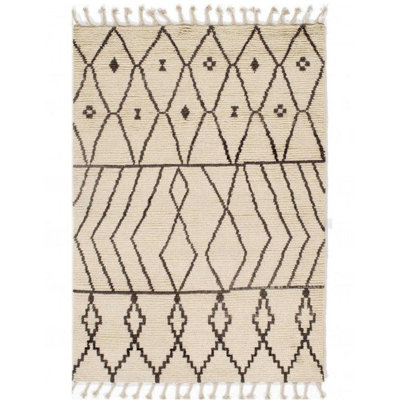 Moroccan Area Rug in Ivory