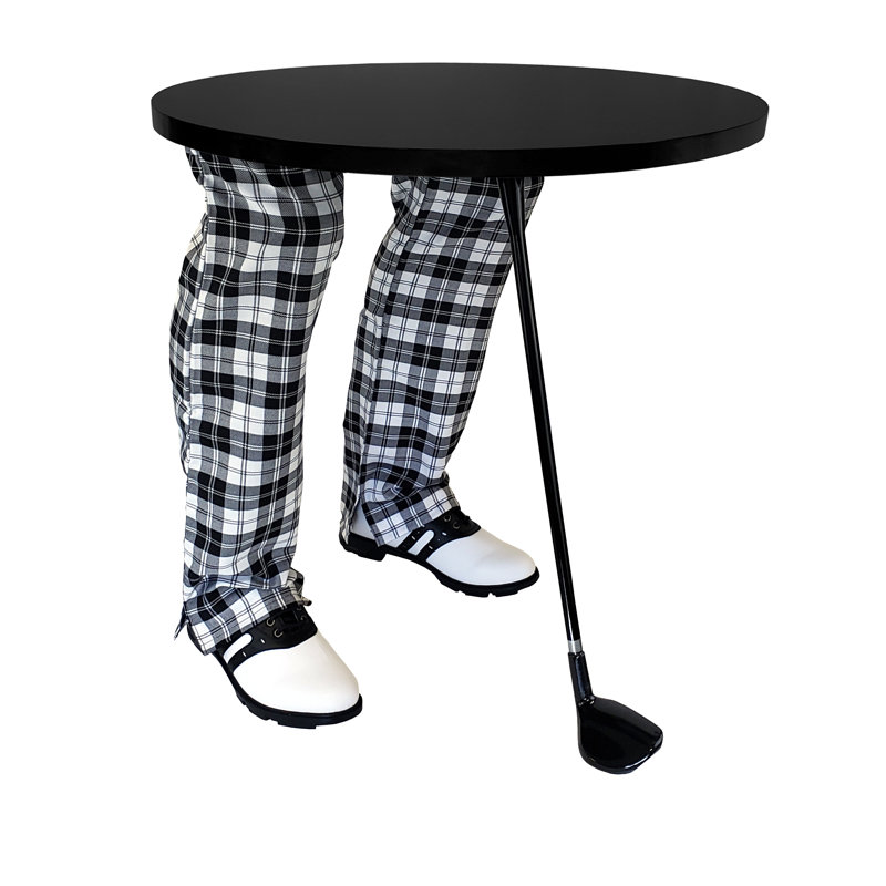 Table de bout abstraite, Noir
