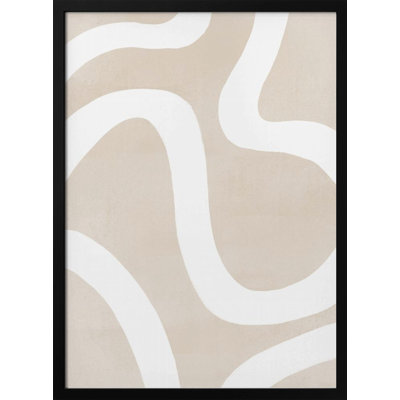 "Squiggly Abstract Art" Framed Textured Wall Art