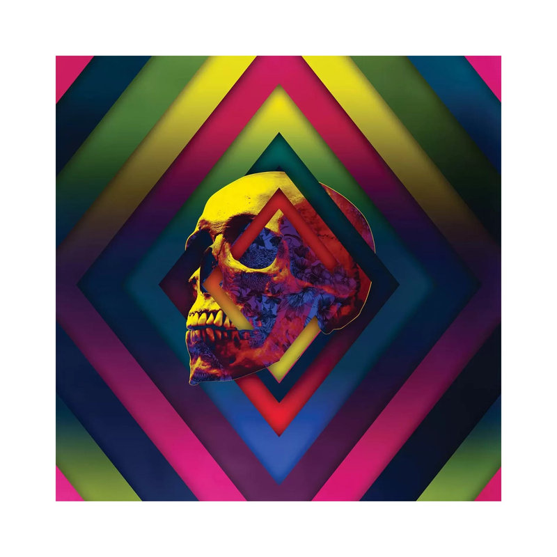 Lifeful Skull II by Ali Gulec - Wrapped Canvas Print, 30.48 cm H x 30.48 cm W