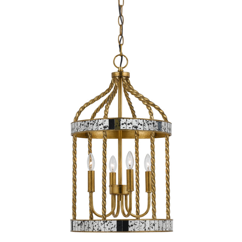 Luminaire suspendu cylindrique à 4 lumières Escalante