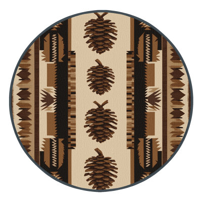  Tapis lavable Pinecone Southwestern