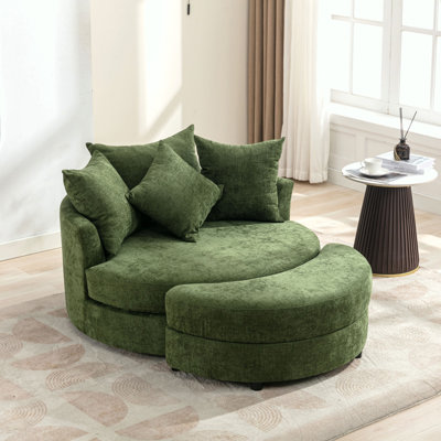 Fauteuil demi-tonneau pivotant à 360 ° Edene
