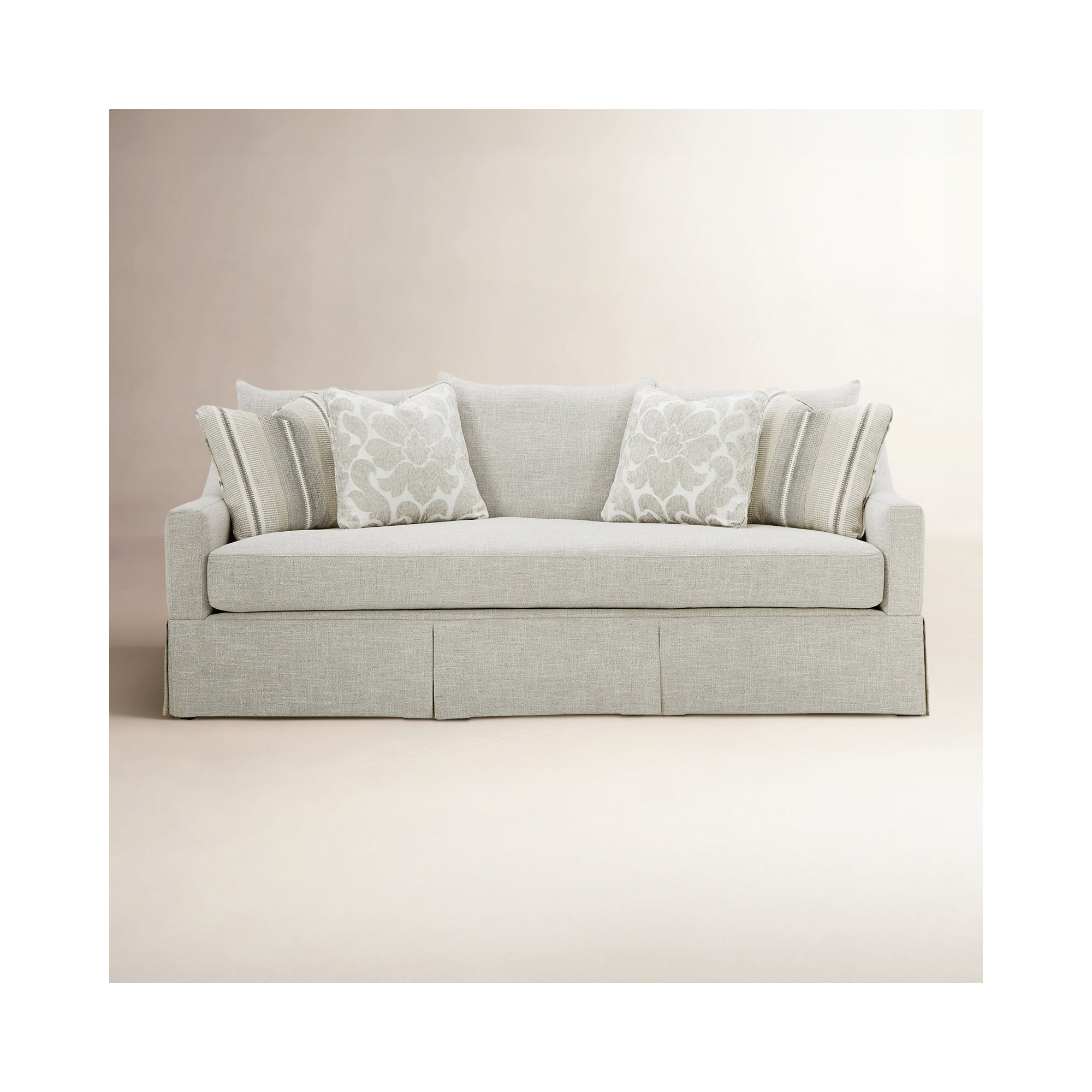 Carlin 88'' Upholstered Sofa, Nomad Snow Crypton®
