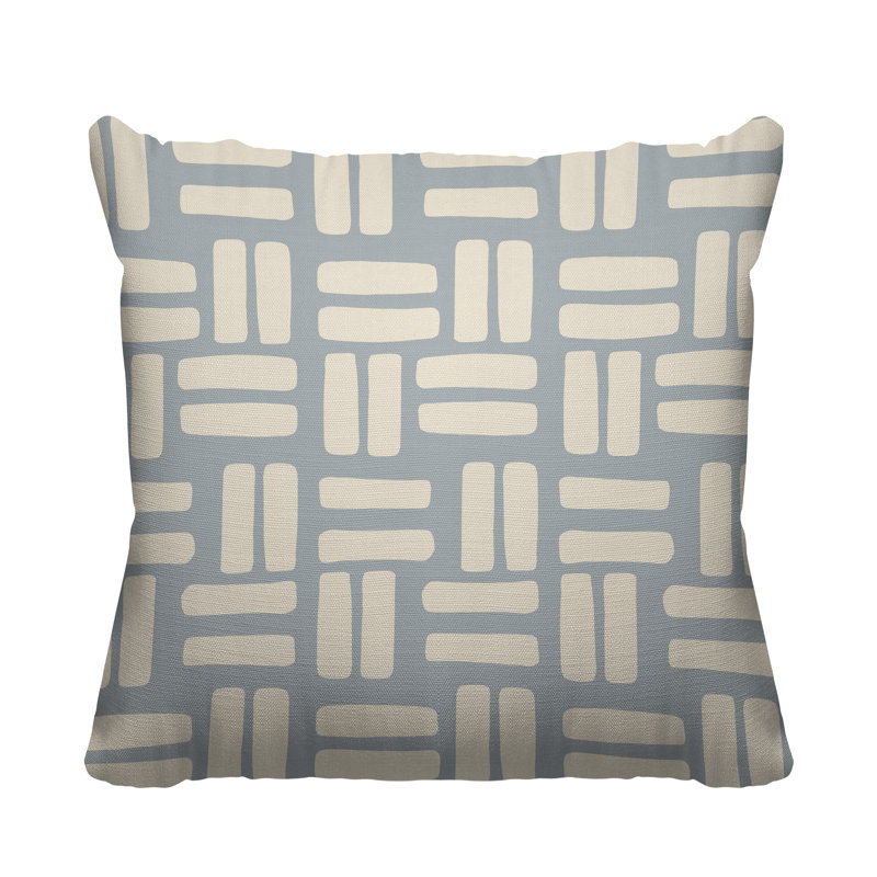 Housse et insert de coussin extérieur d'extérieur, gris, L 17 po x H 17 po