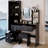 Full Body Mirror Cabinet With LED Vanity Table And Cushioned Stool, 17/-552420630