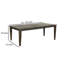 Table de salle à manger Flint, 66-90 pouces rectangulaire en bois massif brun extensible
