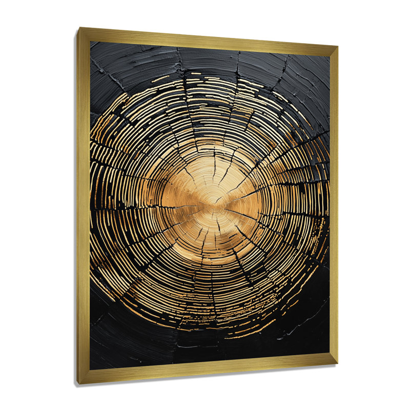 Argill - Paysages, art mural, H 32 po x l 24 po, Reproduction encadrée d'une seule photo, Doré