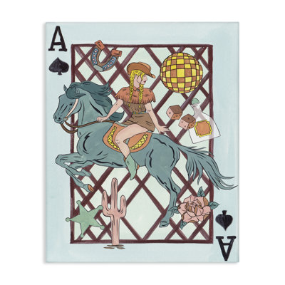«Disco Cowgirl Ace Card», art mural par Melissa Wang