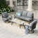 Tapasi 5-7 - Person Patio Conversation Set with Swivel Lounge Chairs & Sofa