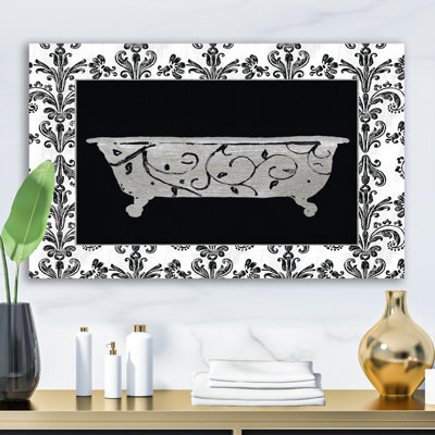 Toile de salle de bain Paris, reproduction d'art d'intérieur rétro - Paris Hotel Bathroom I
